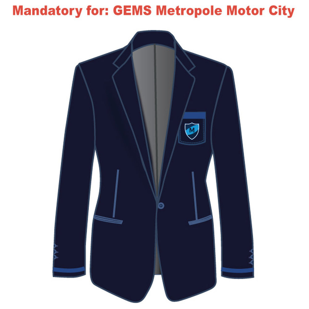Boys Blazer - Navy - Years 10-13 - GEMS Metropole School - Motor City