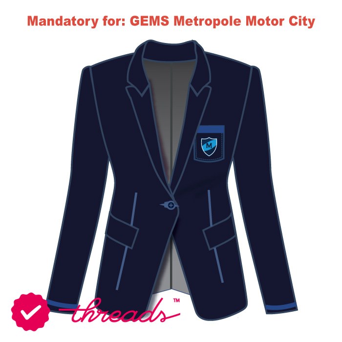 Girls Blazer - Navy - Yr10-13 - GEMS Metropole School - Al Waha