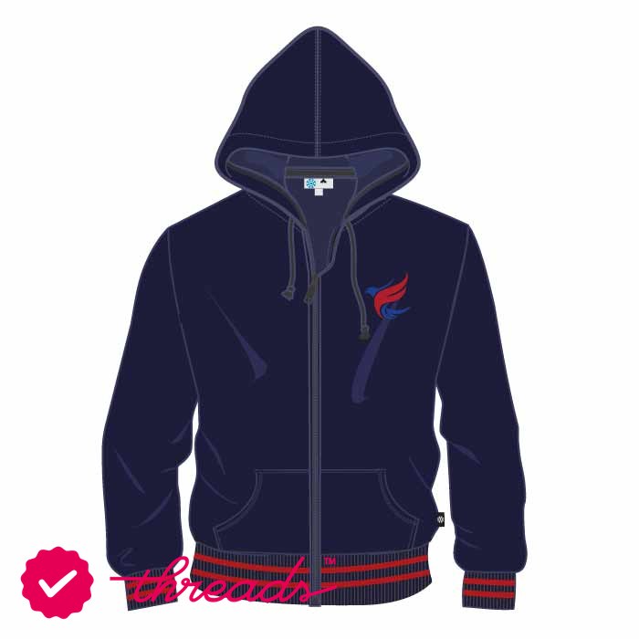 Unisex Hoodie AKIS - Navy/Red - KG 1 - Grade 11 - GEMS Al Khaleej International School