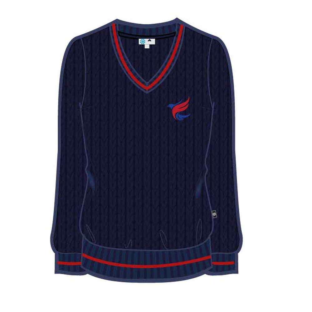 Unisex Pullover - Navy/Red - Grades 6-12 - GEMS Al Khaleej International School