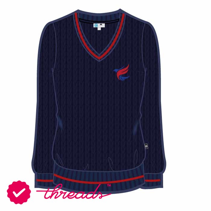 Unisex Pullover - Navy/Red - Grades 6-12 - GEMS Al Khaleej International School