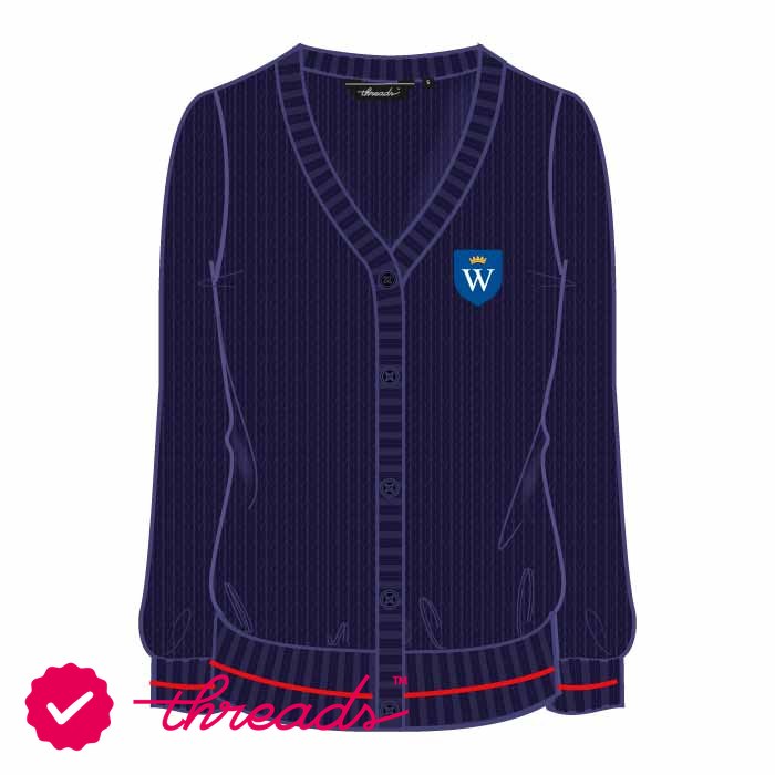 Girls Cardigan - Navy - GEMS Wellington Academy - Silicon Oasis