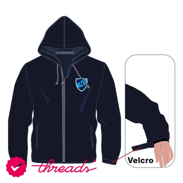 Unisex Sports Hoodie - Navy - GEMS Metropole School - Motor City