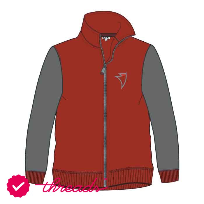 Girls Jacket - Deep Red/Gray - Kindergarten - Grade 12 - GEMS Legacy School - Dubai
