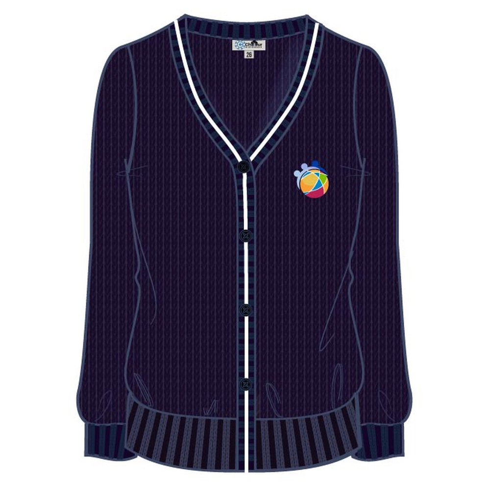 Girls Cardigan - Navy/Sand - GEMS International School