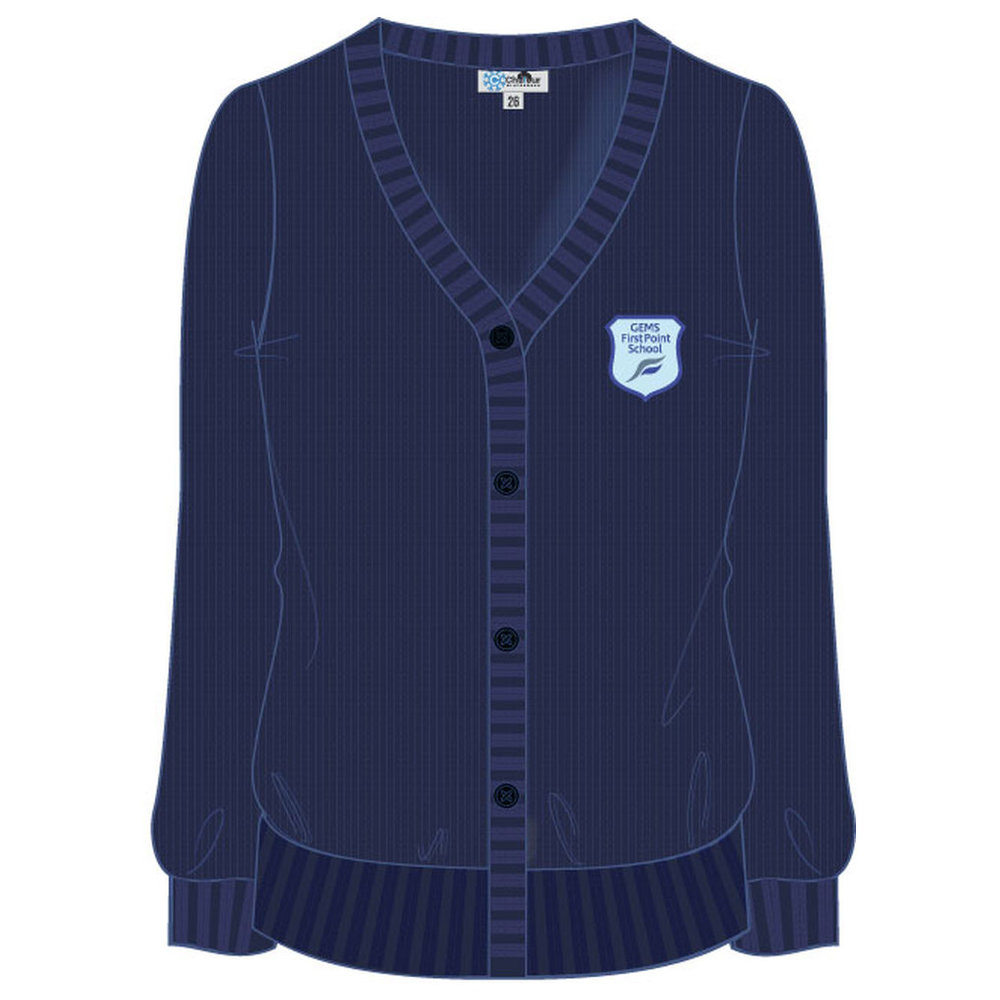 Girls Cardigan - Navy - GEMS FirstPoint School