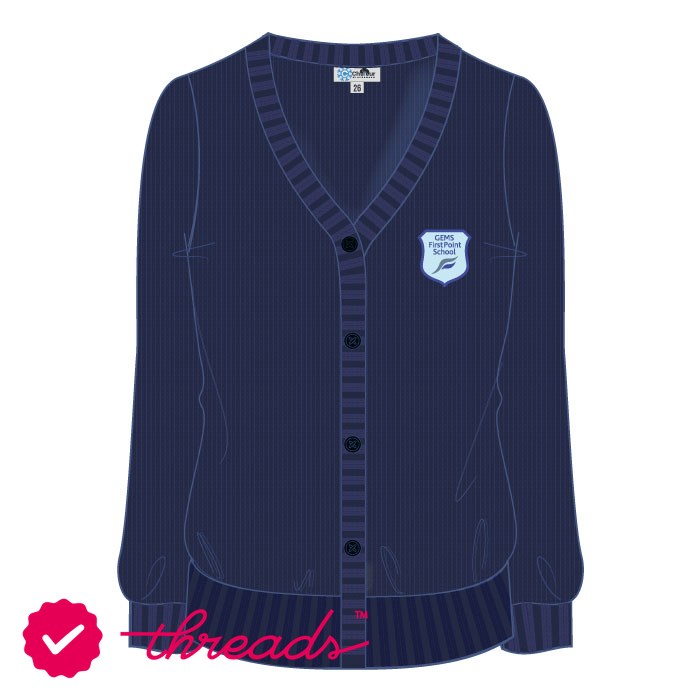 Girls Cardigan - Navy - GEMS FirstPoint School