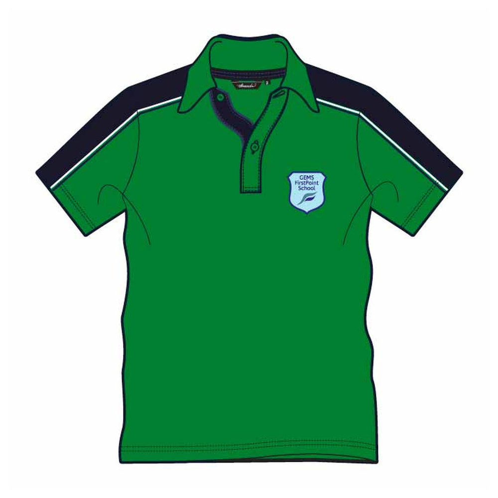 Unisex PE Polo Shirt - Green - GEMS FirstPoint School