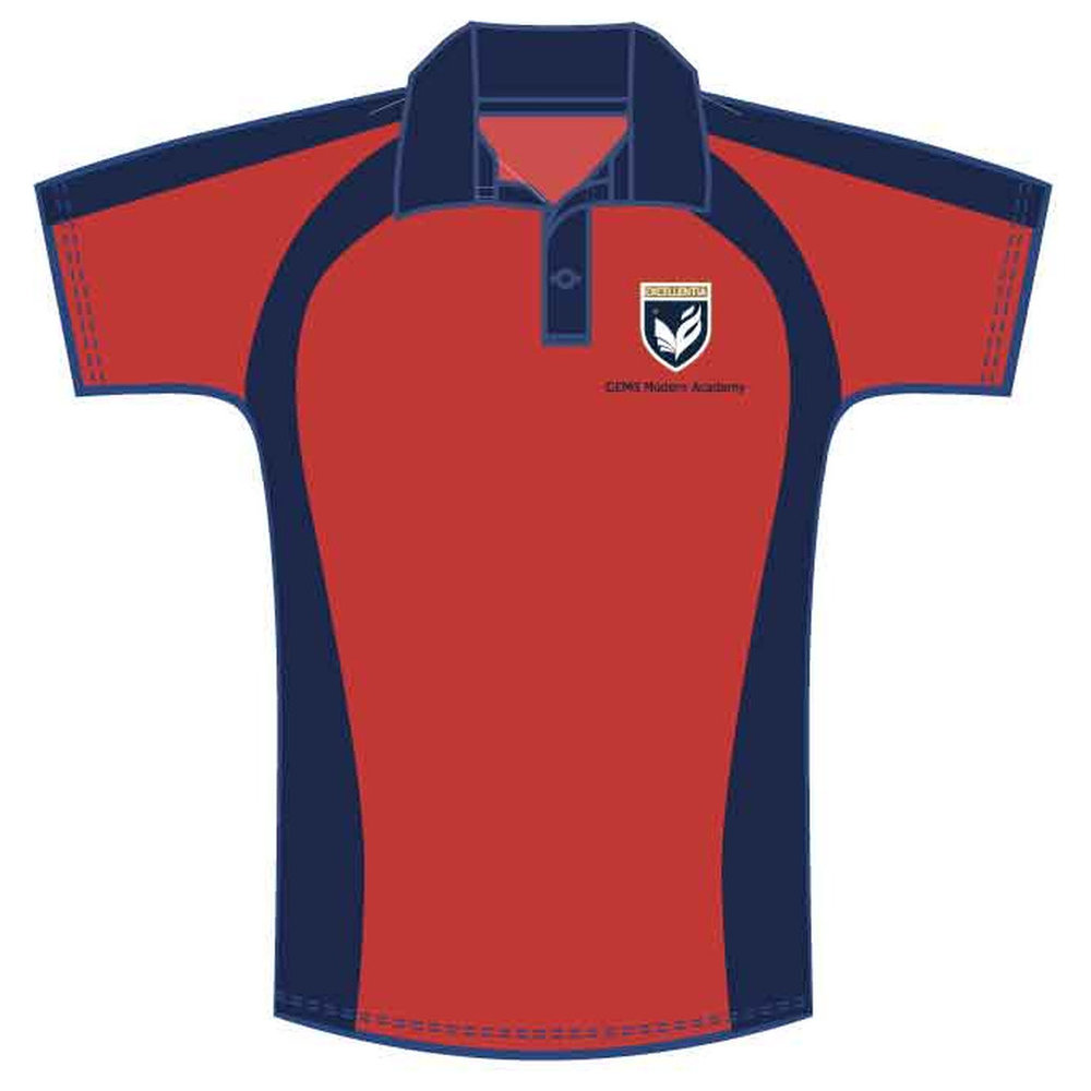 Unisex Red PE Polo - GEMS Modern Academy - Dubai