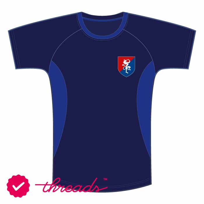 Unisex Short Sleeve PE T-Shirt - Blue - GEMS Founders School - Al Mizhar