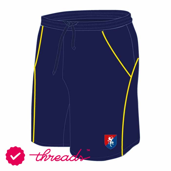 PE Shorts - Navy Yellow - GEMS Founders School - Masdar City