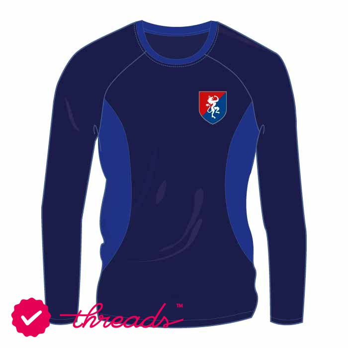Unisex Full Sleeve PE T-Shirt - Blue - GEMS Founders School - Dubai South