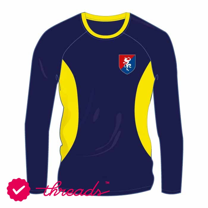 Unisex Full Sleeve PE T-Shirt - Yellow - GEMS Founders School - Dubai South