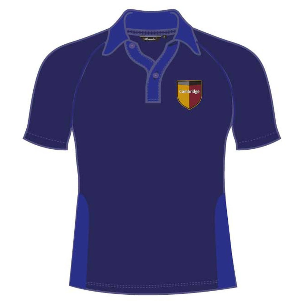 Unisex PE Polo Shirt - Blue - GEMS Cambridge International Private School - Sharjah