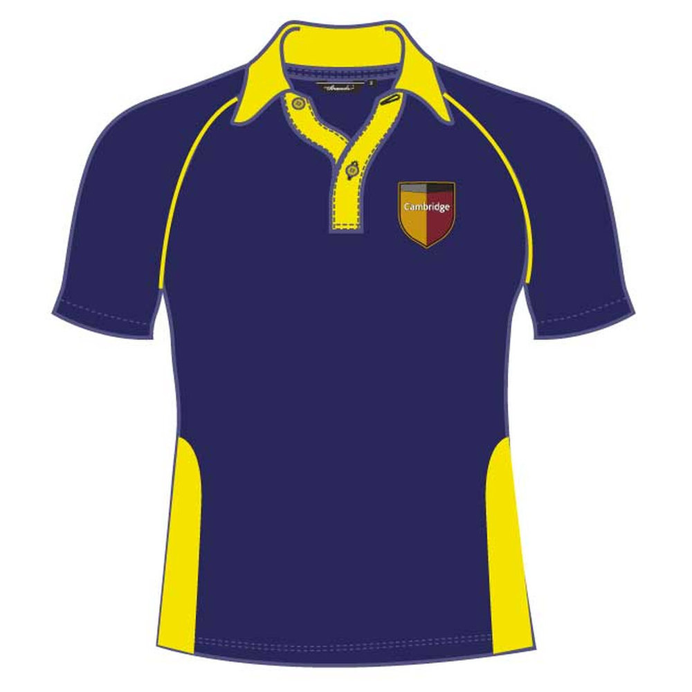 Unisex PE Polo Shirt - Yellow - GEMS Cambridge International School - Abu Dhabi