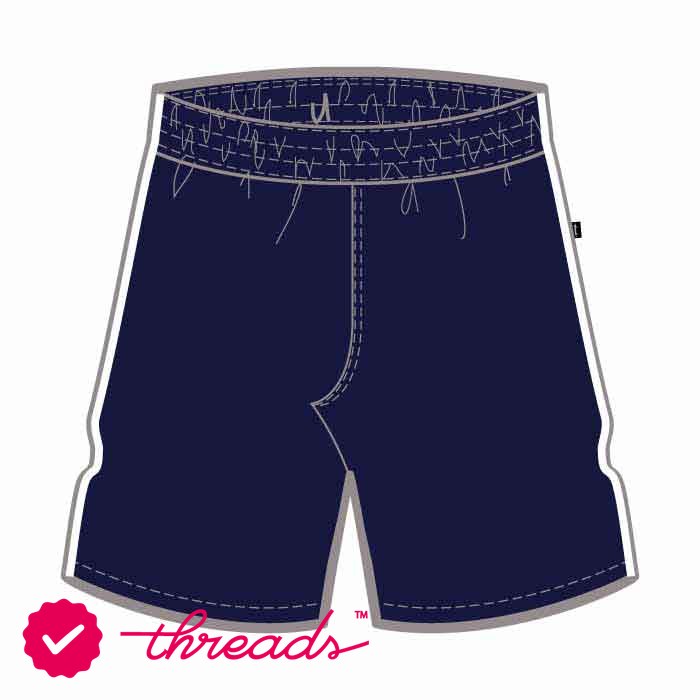 Unisex Kindergarten Shorts With White Piping - Navy - GEMS Our Own English High School - Al Ain