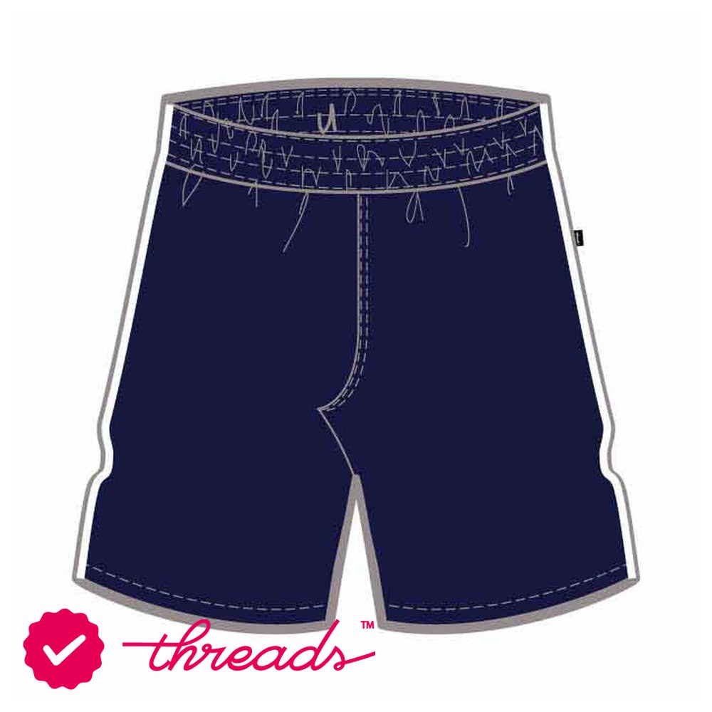 Girls Kindergarten Shorts With White Piping - Navy - GEMS Our Own English High School - Dubai (Girls)