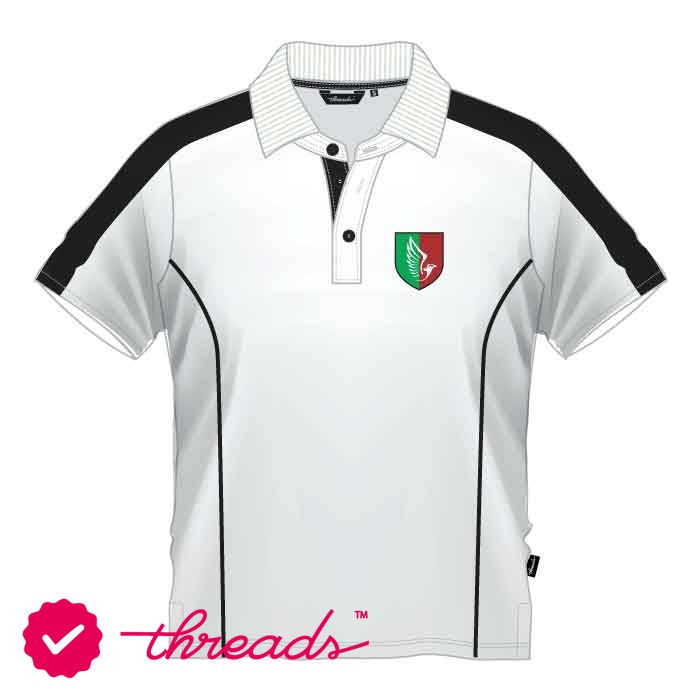 Unisex PE Polo Shirt - White - GEMS Al Barsha National School