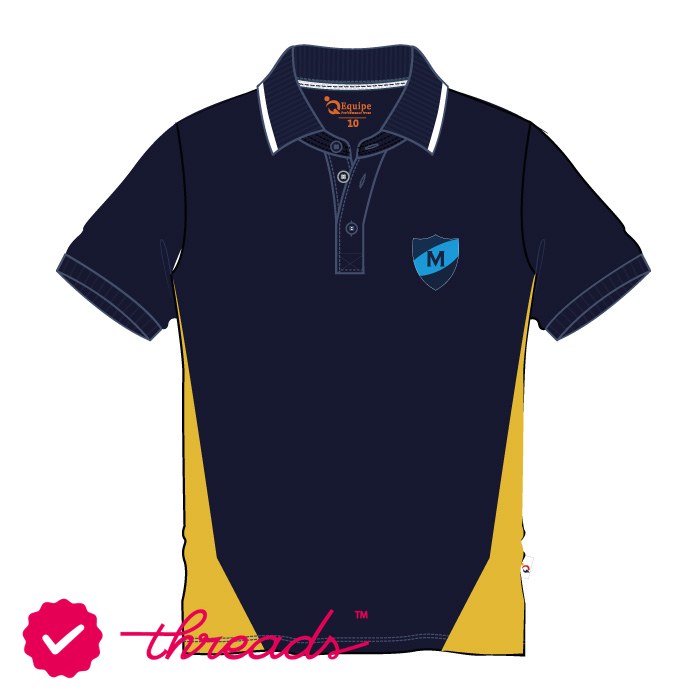 Unisex PE Polo Shirt Ns - Yellow - GEMS Metropole School - Motor City
