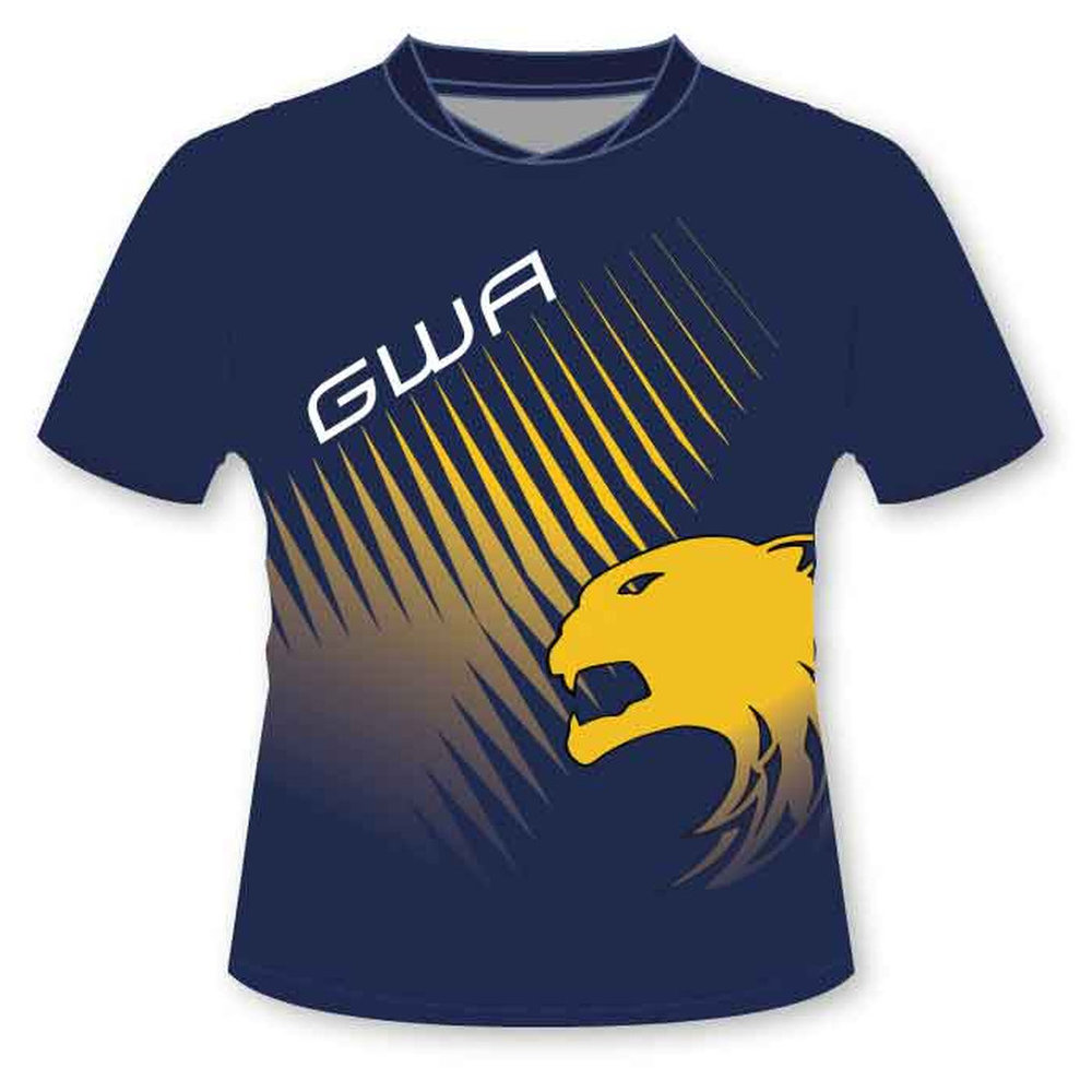 Boys Sublimation PE Polo Shirt - Navy/Yellow - GEMS World Academy - Dubai