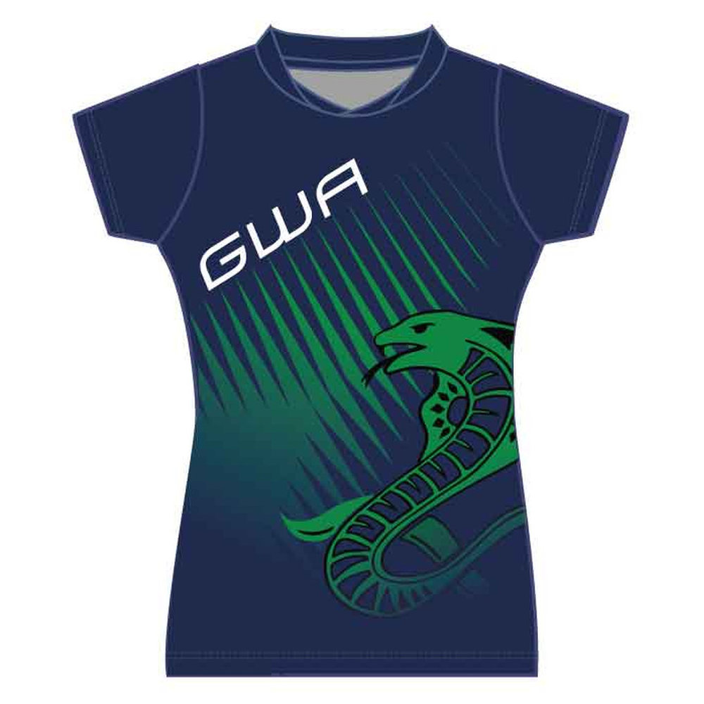 Girls PE Sublimation Polo - Navy/Green - GEMS World Academy - Dubai