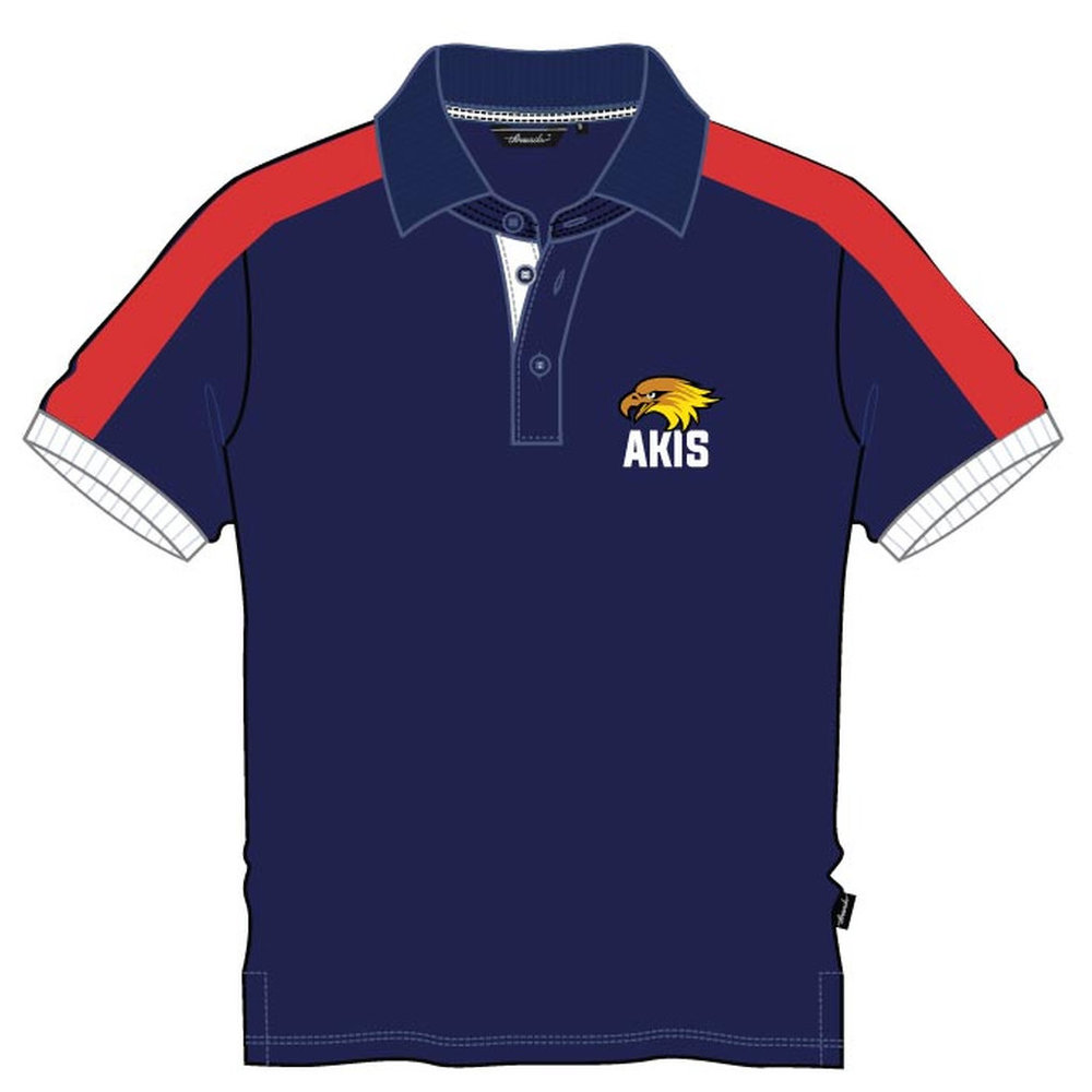 Unisex PE Polo Shirt - Navy Red - Grades 1-5 - GEMS Al Khaleej International School