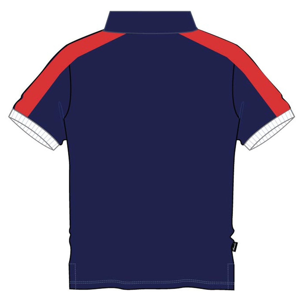 Unisex PE Polo Shirt - Navy Red - Grades 1-5 - GEMS Al Khaleej International School