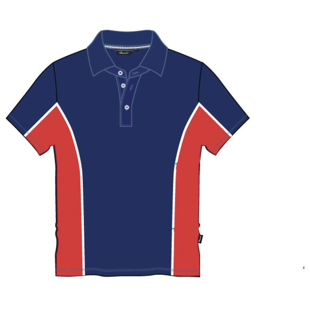 Unisex Short Sleeve PE Polo Shirt - Navy Red - Grades 6-11 - GEMS Al Khaleej International School