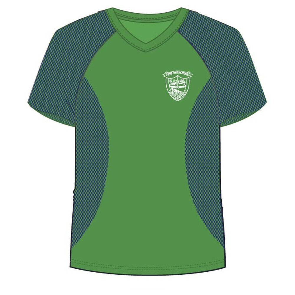 Girls PE T-Shirt - Green - Grade 1-Grade 12 - GEMS Our Own English High School - Dubai (Girls)