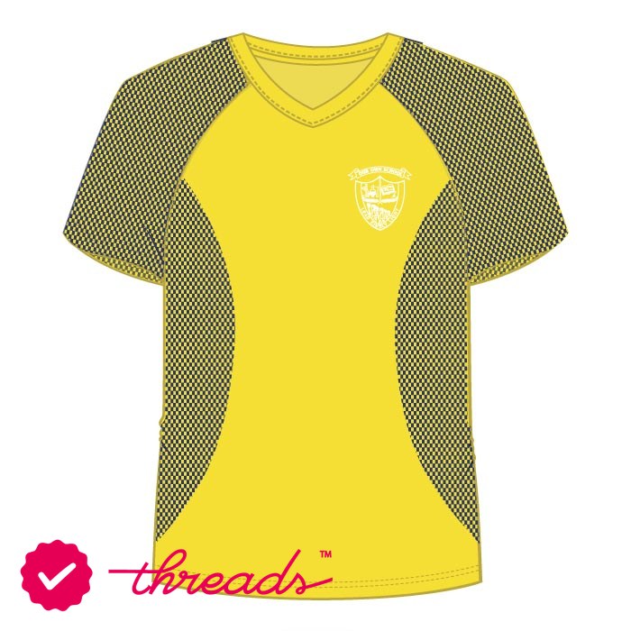 Boys PE T-Shirt - Yellow - Grade 1-Grade 12 - GEMS Our Own School - Sharjah (Boys)