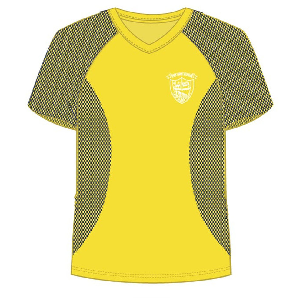 Girls Girls PE T-Shirt - Yellow - Grade 1 - Grade 12 - GEMS Our Own English High School - Sharjah
