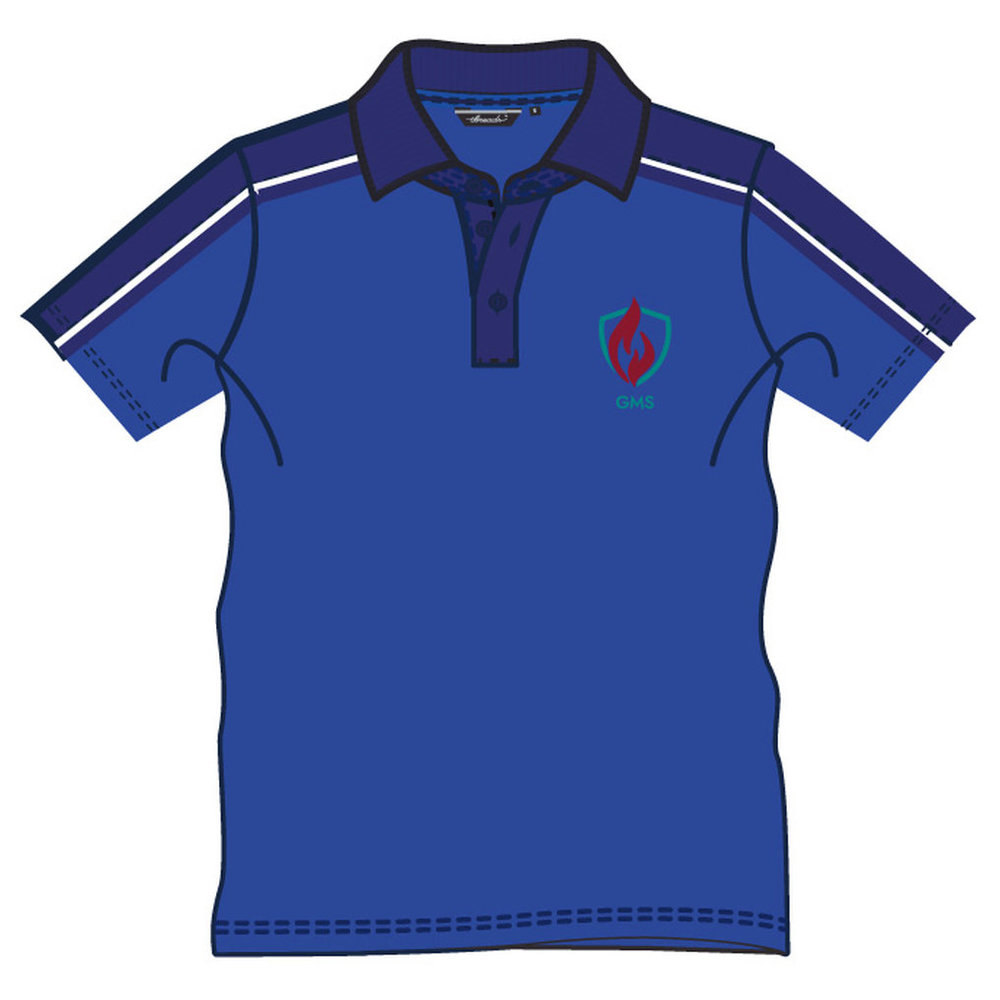 PE Polo Shirt - Blue - GEMS Millennium School - Sharjah