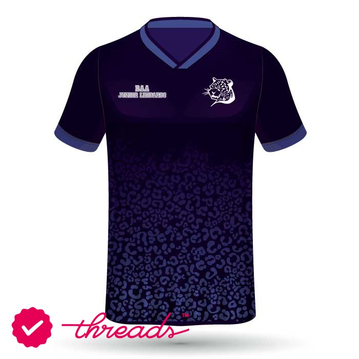 Unisex Football Jersey - Leopards Navy Purple - GEMS Dubai American Academy