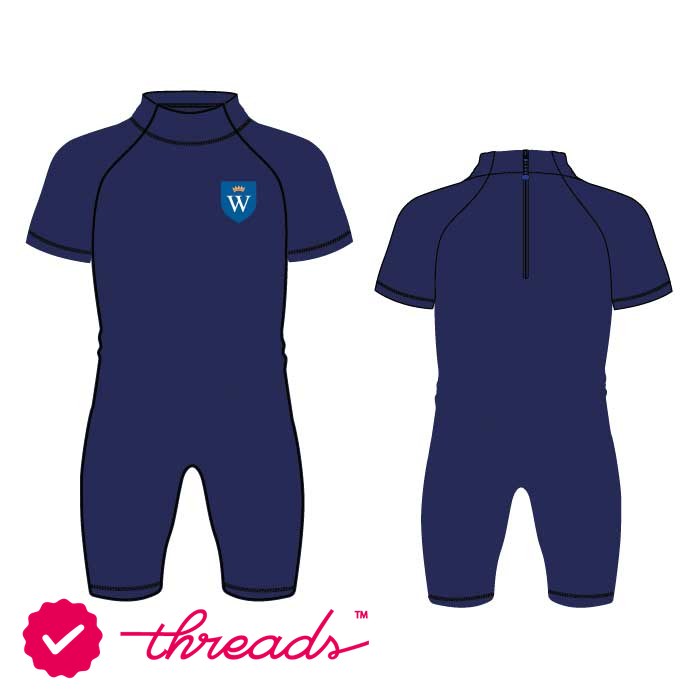 All-In-One Zip-Up Swimsuit - Navy - Nursery-Foundation Stage - GEMS Wellington Academy - Silicon Oasis