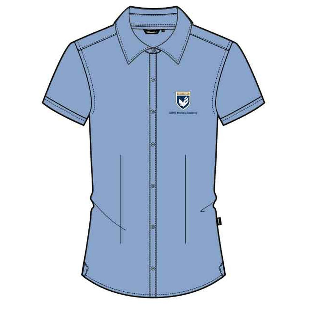 Girls Short Sleeve Shirt Without Pocket - Light Blue - GEMS Modern Academy - Dubai