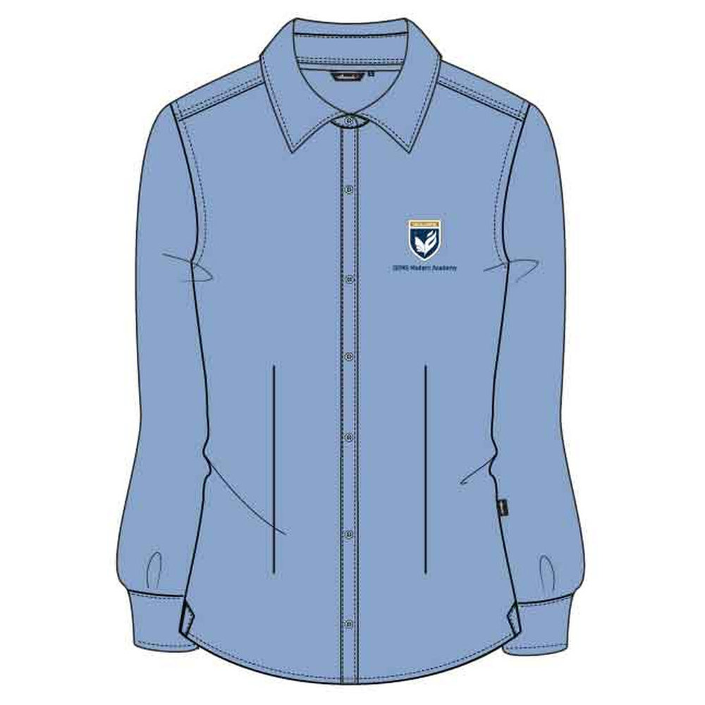 Girls Full Sleeve Shirt - Light Blue - FS Wo/P - GEMS Modern Academy - Dubai