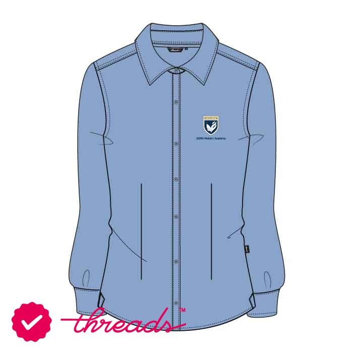 Girls Full Sleeve Shirt - Light Blue - FS Wo/P - GEMS Modern Academy - Dubai