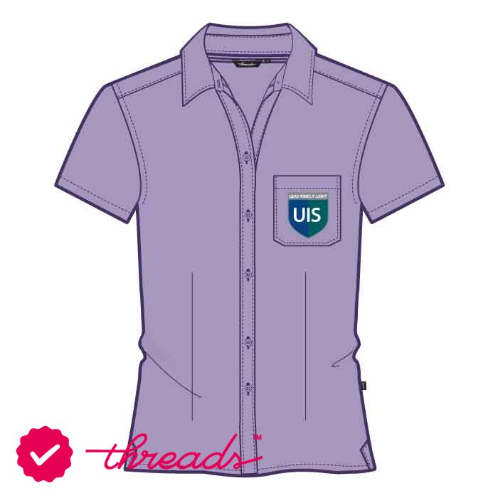 Girls SS Lilac Blouse - Lilac - Grade 7-12 - GEMS United Indian School - Abu Dhabi