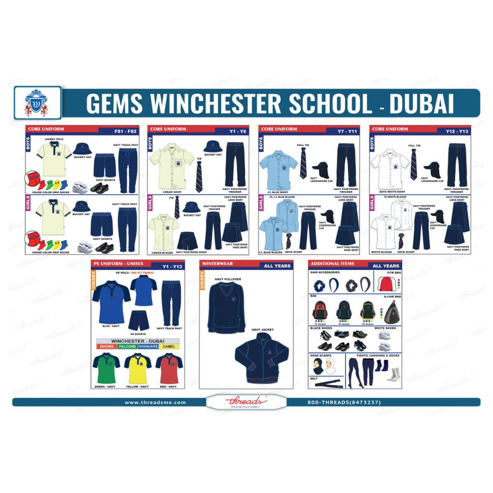 Short Sleeve Shirt - Light Blue - Grades 7-11 - GEMS Winchester School - Dubai