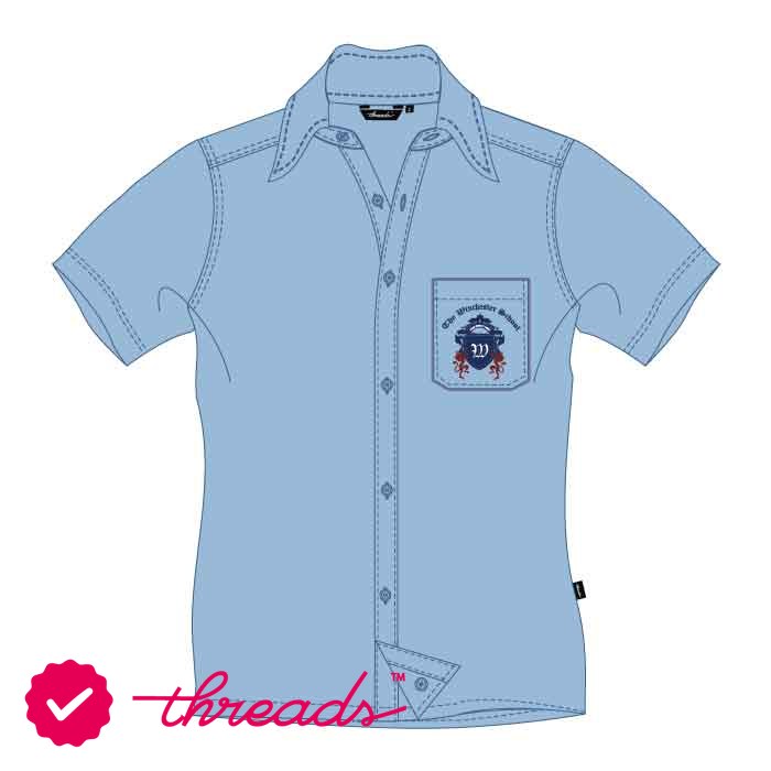 Short Sleeve Shirt - Light Blue - Grades 7-11 - GEMS Winchester School - Abu Dhabi