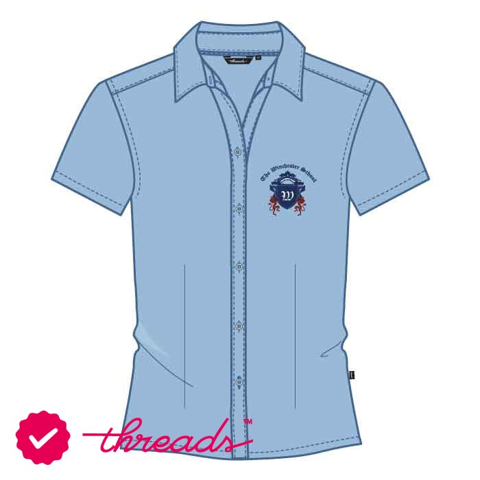 SS Blouse - Light Blue - Grades 7-11 - GEMS Winchester School - Abu Dhabi