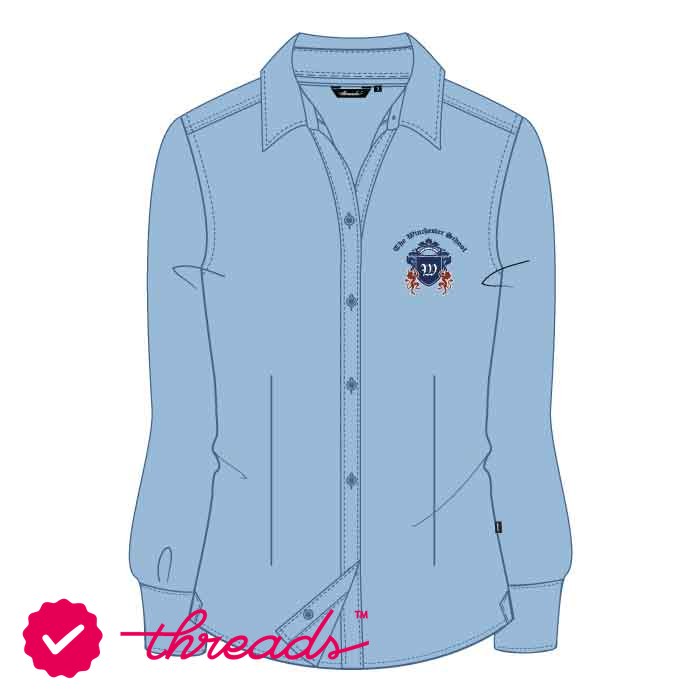 Full Sleeve Blouse - Light Blue - Grade 7-11 - GEMS Winchester Private School - Fujairah