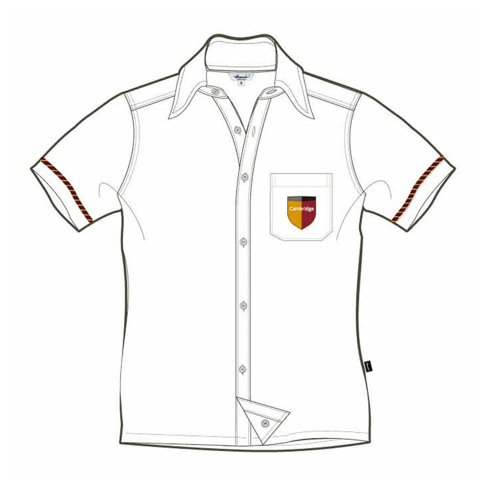 Short Sleeve Shirt - White - GEMS Cambridge International School - Abu Dhabi