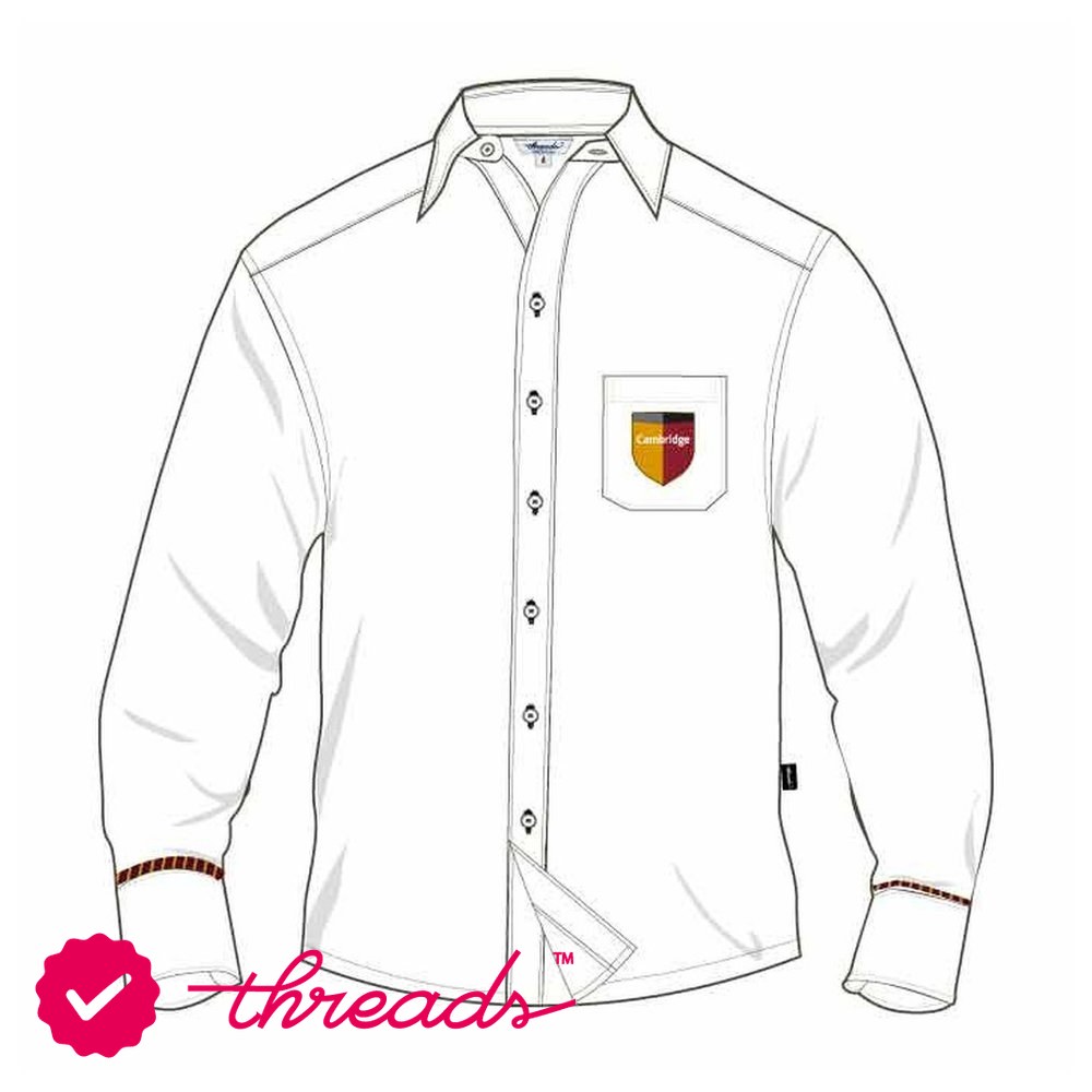 Full Sleeve Shirt - White - The Cambridge High School - Abu Dhabi