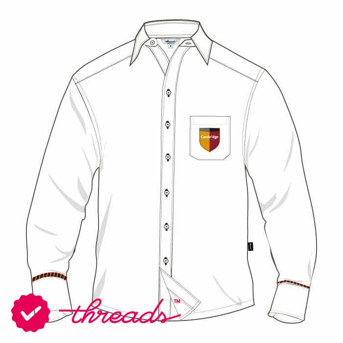 Full Sleeve Shirt - White - GEMS Cambridge International Private School - Sharjah