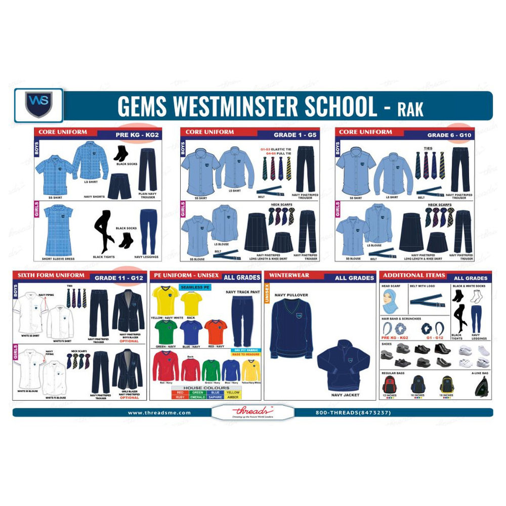 Kindergarten Short Sleeve Shirt - Blue Tartan - GEMS Westminster School - Ras Al Khaimah
