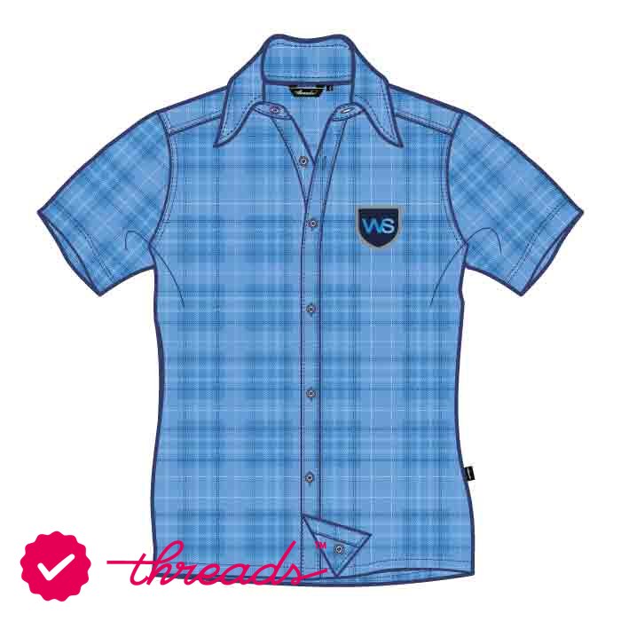 Kindergarten Short Sleeve Shirt - Blue Tartan - The Westminster School - Dubai