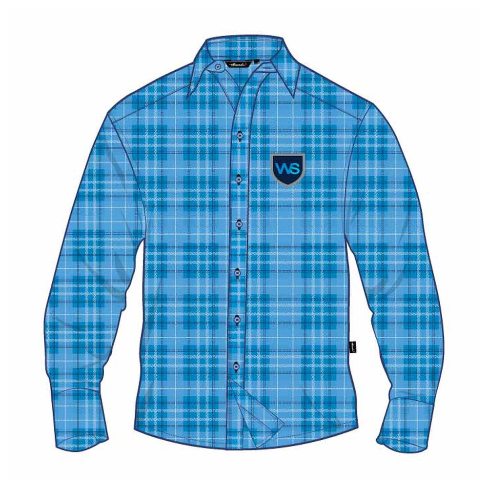 Kindergarten Full Sleeve Shirt - Blue Tartan - GEMS Westminster School - Sharjah