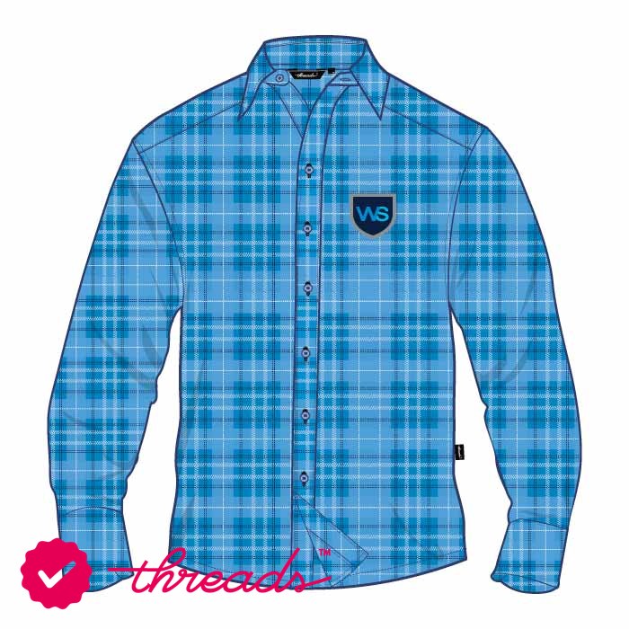 Kindergarten Full Sleeve Shirt - Blue Tartan - The Westminster School - Dubai
