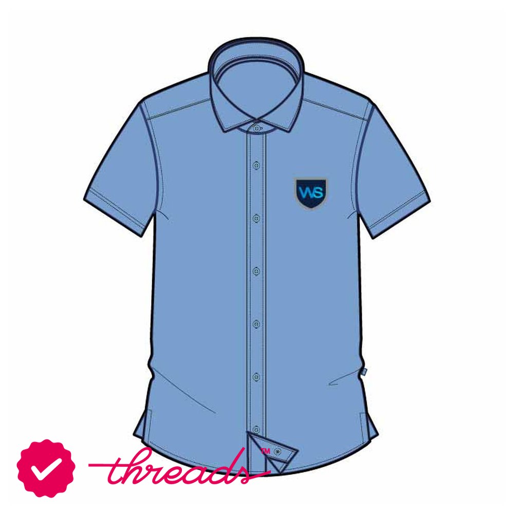 Short Sleeve Shirt Oxford - Blue - Grades 1-13 - The Westminster School - Dubai